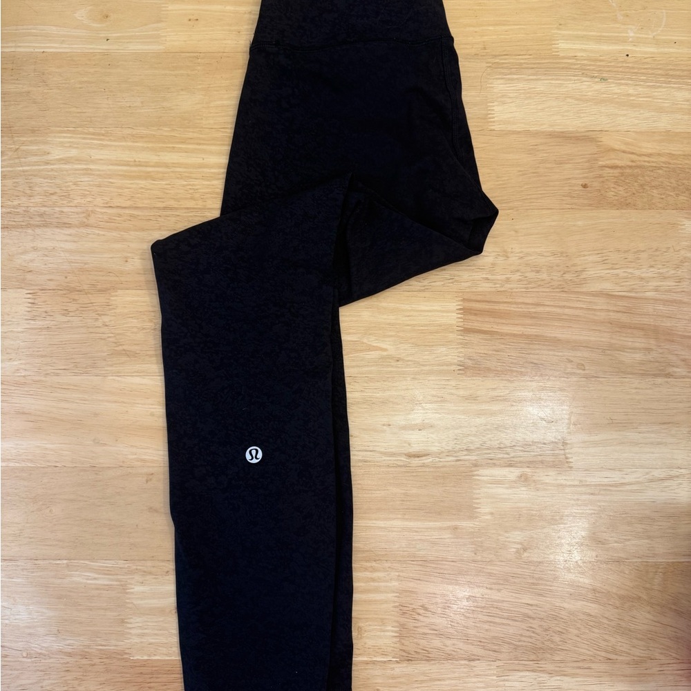 lululemon athletica black/grey “camo” leggings